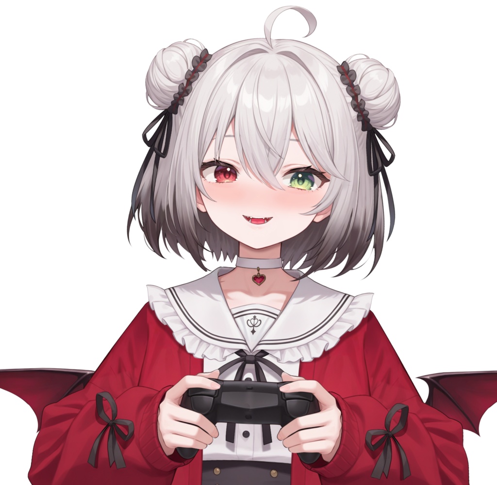 【限定一点Live2Dモデル】パンダJK 少女 赤外コート | VTuber専用 1点限り