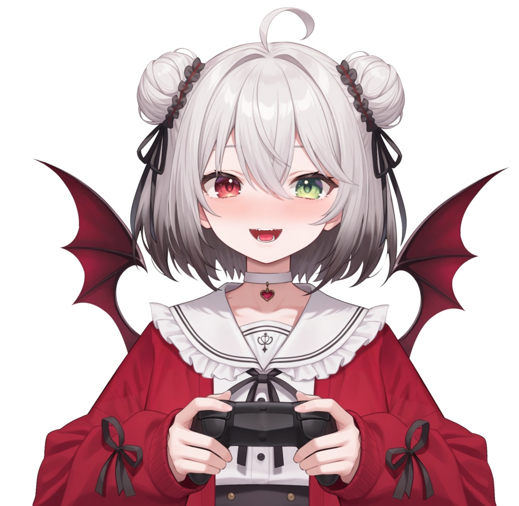 【限定一点Live2Dモデル】パンダJK 少女 赤外コート | VTuber専用 1点限り