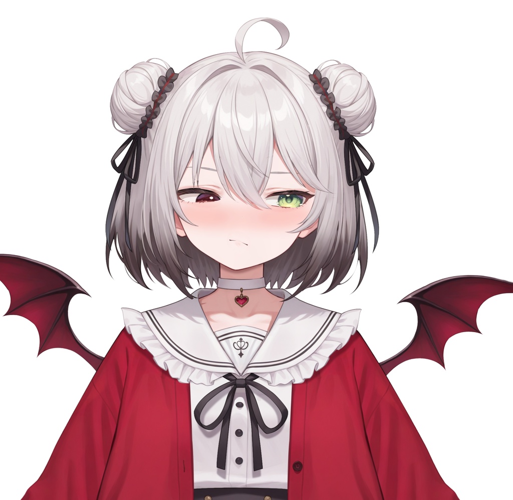 【限定一点Live2Dモデル】パンダJK 少女 赤外コート | VTuber専用 1点限り