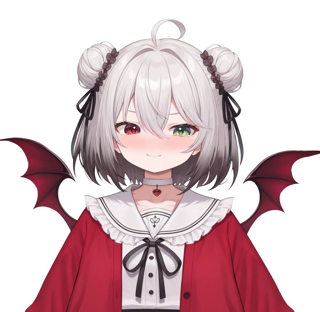 【限定一点Live2Dモデル】パンダJK 少女 赤外コート | VTuber専用 1点限り