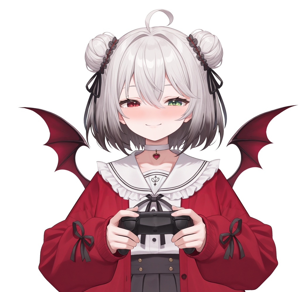 【限定一点Live2Dモデル】パンダJK 少女 赤外コート | VTuber専用 1点限り