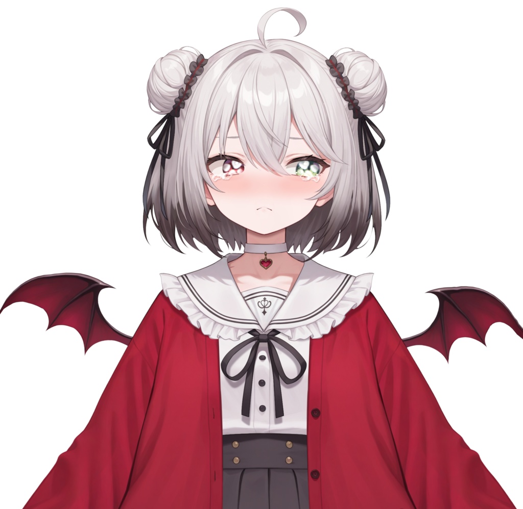 【限定一点Live2Dモデル】パンダJK 少女 赤外コート | VTuber専用 1点限り