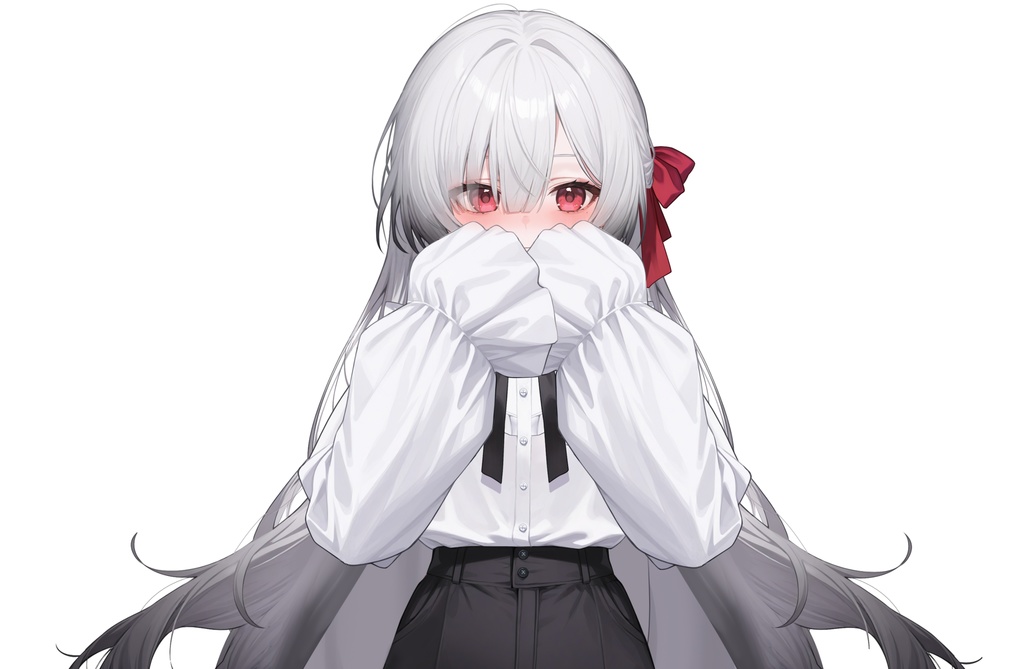 【Live2Dモデル】白髪地雷系吸血鬼女の子 可愛い | VTuber专用 限定一点