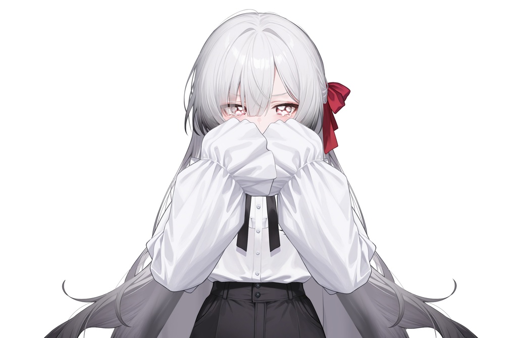 【Live2Dモデル】白髪地雷系吸血鬼女の子 可愛い | VTuber专用 限定一点