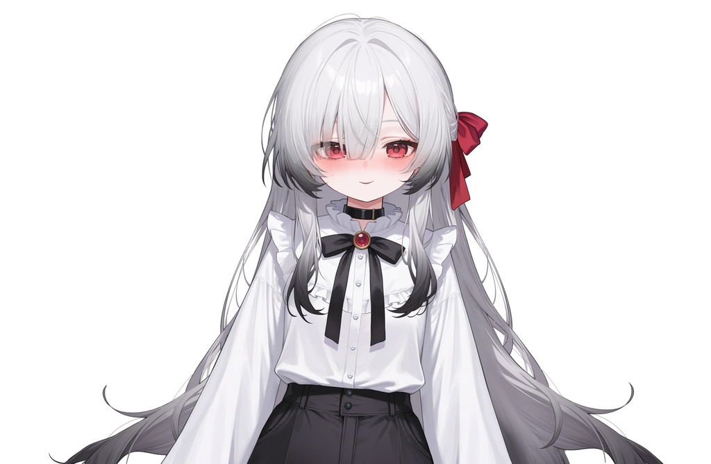 【Live2Dモデル】白髪地雷系吸血鬼女の子 可愛い | VTuber专用 限定一点