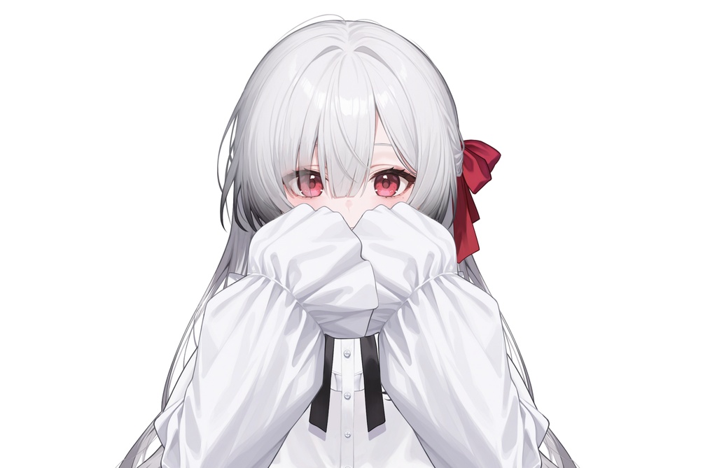 【Live2Dモデル】白髪地雷系吸血鬼女の子 可愛い | VTuber专用 限定一点