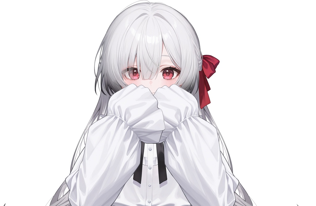 【Live2Dモデル】白髪地雷系吸血鬼女の子 可愛い | VTuber专用 限定一点