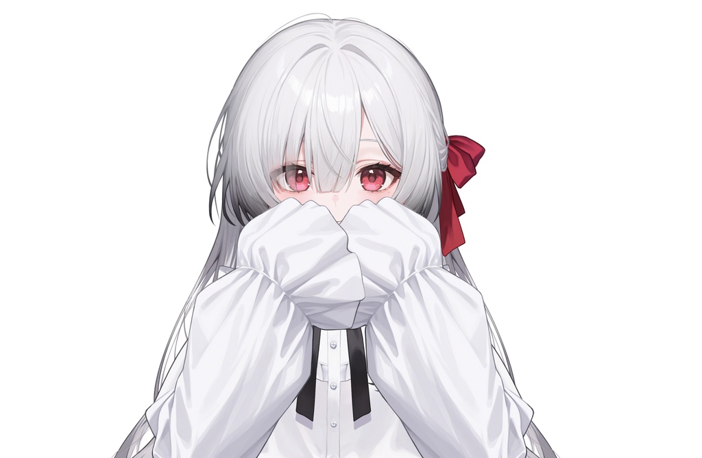 【Live2Dモデル】白髪地雷系吸血鬼女の子 可愛い | VTuber专用 限定一点