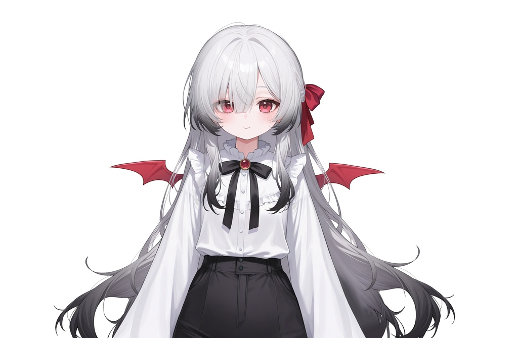【Live2Dモデル】白髪地雷系吸血鬼女の子 可愛い | VTuber专用 限定一点