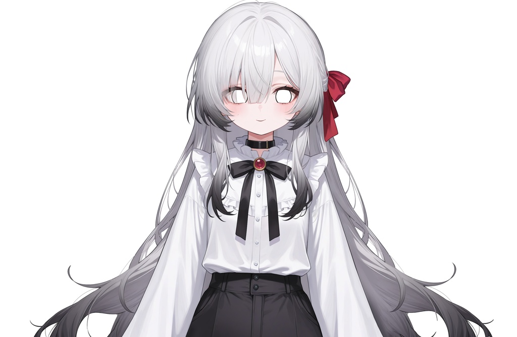 【Live2Dモデル】白髪地雷系吸血鬼女の子 可愛い | VTuber专用 限定一点