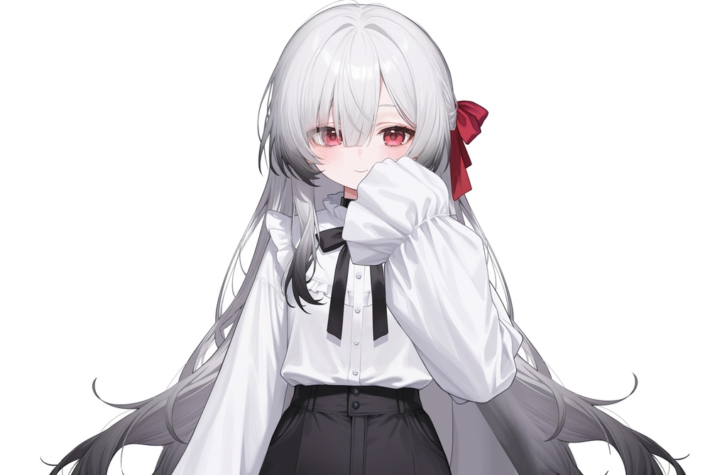 【Live2Dモデル】白髪地雷系吸血鬼女の子 可愛い | VTuber专用 限定一点
