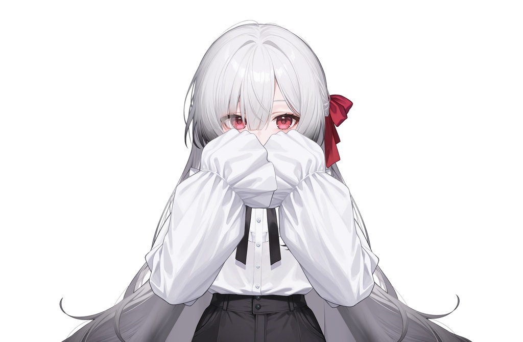 【Live2Dモデル】白髪地雷系吸血鬼女の子 可愛い | VTuber专用 限定一点