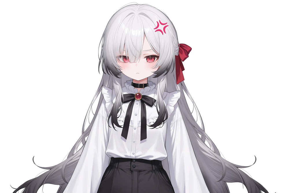 【Live2Dモデル】白髪地雷系吸血鬼女の子 可愛い | VTuber专用 限定一点