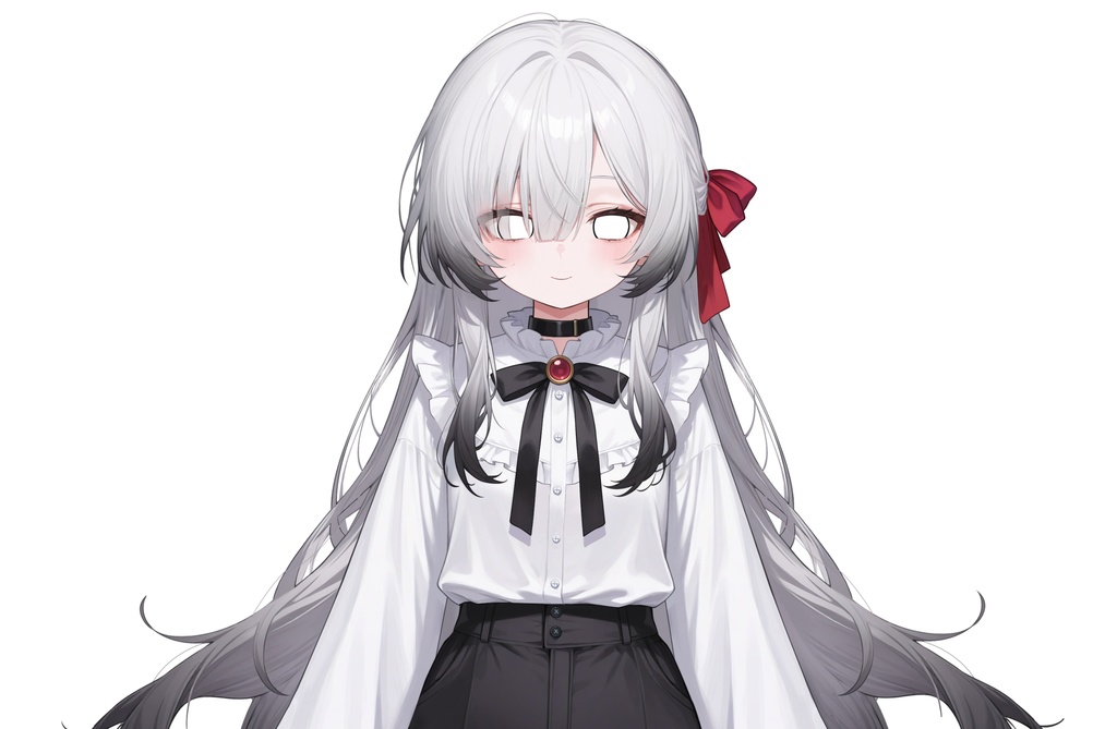 【Live2Dモデル】白髪地雷系吸血鬼女の子 可愛い | VTuber专用 限定一点