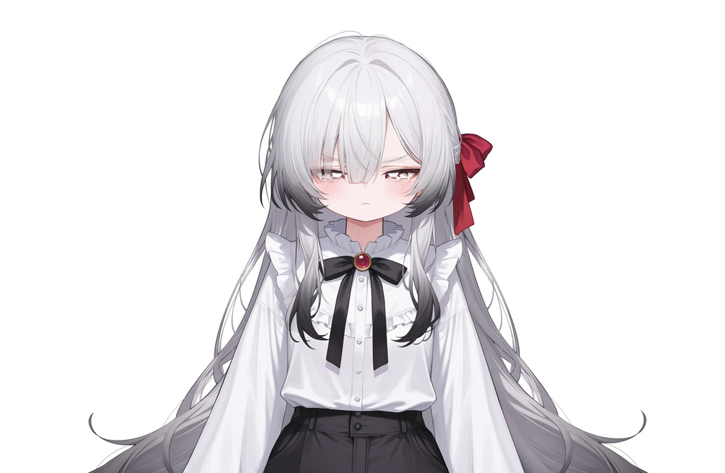 【Live2Dモデル】白髪地雷系吸血鬼女の子 可愛い | VTuber专用 限定一点