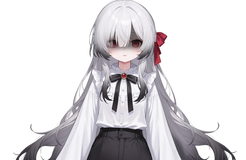 【Live2Dモデル】白髪地雷系吸血鬼女の子 可愛い | VTuber专用 限定一点