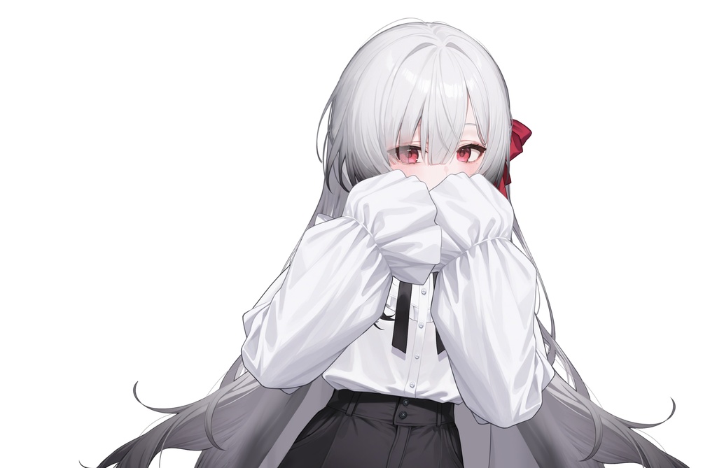 【Live2Dモデル】白髪地雷系吸血鬼女の子 可愛い | VTuber专用 限定一点