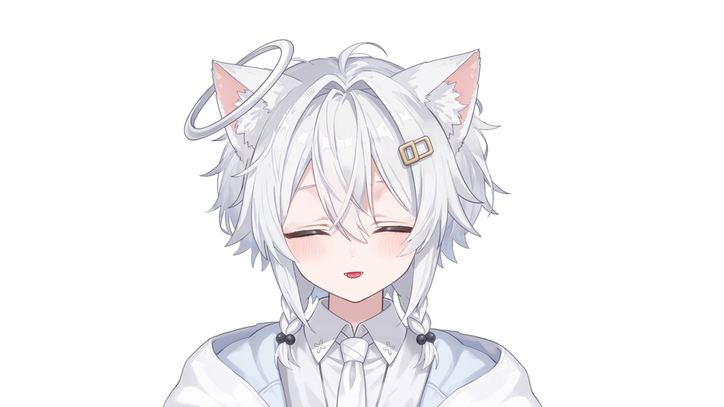 【live2d汎用モデル】天使・白髪・正太・多表情対応・VTS対応 | Angel, White Hair, Shota | Multi-expression | VTS Compatible
