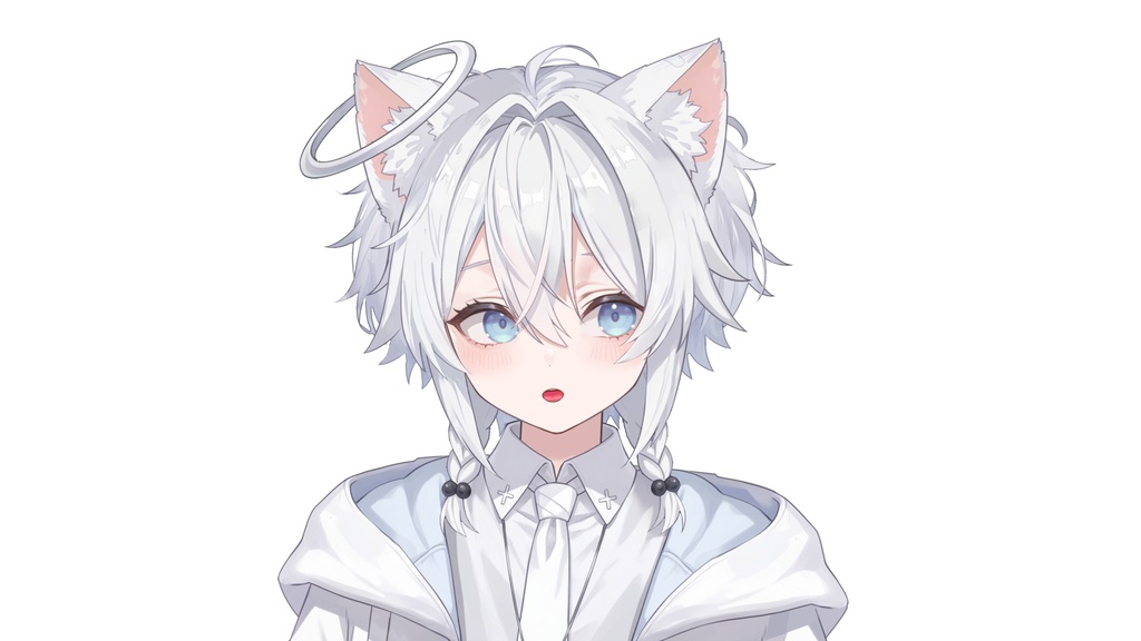 【live2d汎用モデル】天使・白髪・正太・多表情対応・VTS対応 | Angel, White Hair, Shota | Multi-expression | VTS Compatible