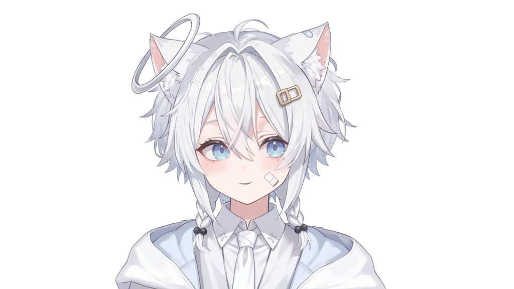 【live2d汎用モデル】天使・白髪・正太・多表情対応・VTS対応 | Angel, White Hair, Shota | Multi-expression | VTS Compatible