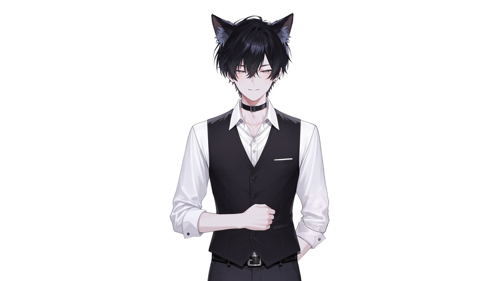 【live2d汎用モデル】バーテンダー・執事・紳士・猫男・多表情対応・VTS対応 | Bartender Butler Gentleman Cat Boy | Multi-expression | VTS Compatible