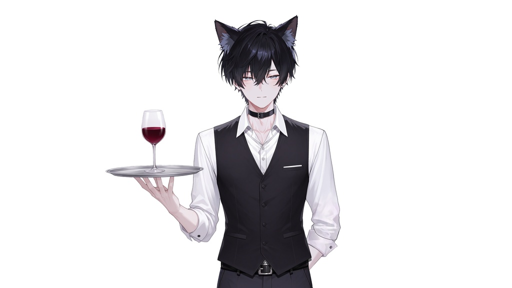【live2d汎用モデル】バーテンダー・執事・紳士・猫男・多表情対応・VTS対応 | Bartender Butler Gentleman Cat Boy | Multi-expression | VTS Compatible