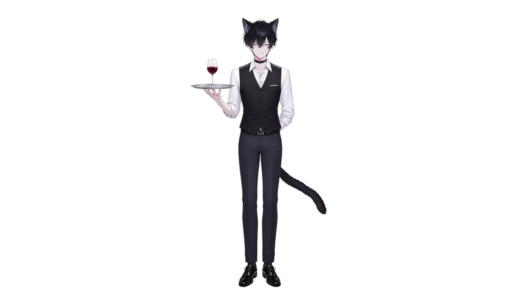 【live2d汎用モデル】バーテンダー・執事・紳士・猫男・多表情対応・VTS対応 | Bartender Butler Gentleman Cat Boy | Multi-expression | VTS Compatible