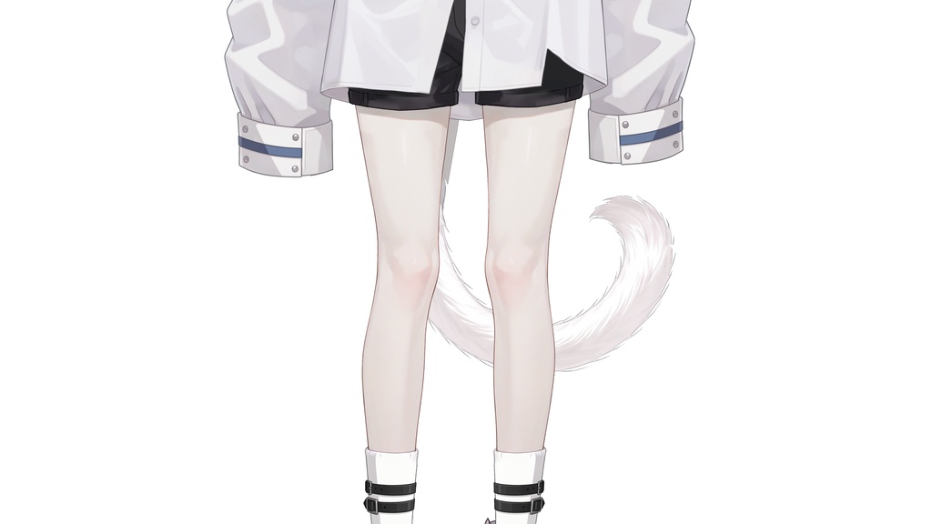 【Live2D汎用モデル】白髪地雷猫男・多表情対応・VTube Studio対応 | White-haired地雷Cat Boy VTuber Model