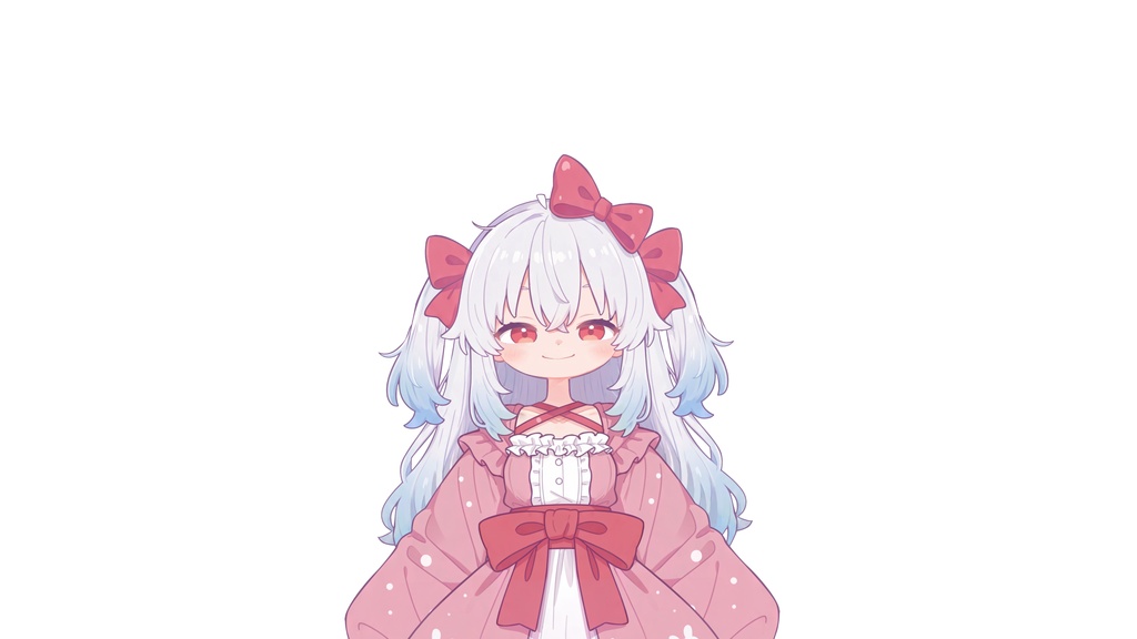 【Live2D汎用モデル】白髪うさぎ少女・多表情対応・VTube Studio対応 | Light-colored Rabbit VTuber Model