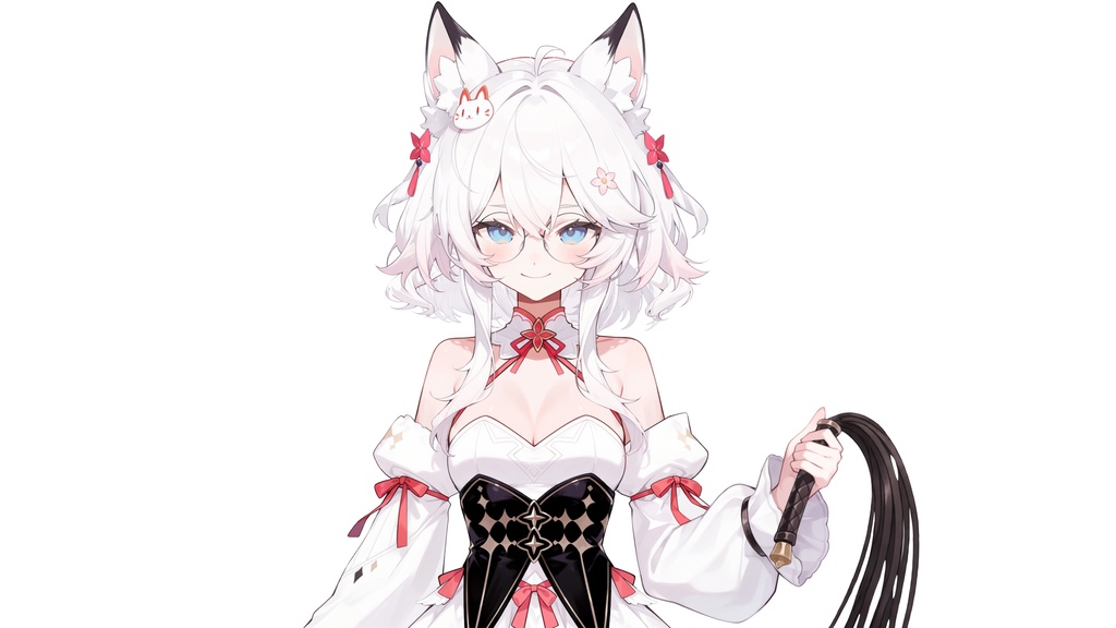 【live2dモデル】白髪の天使の猫耳少女 | White-Haired Angel Cat Girl【VTubeStudio対応】 #vtuber #live2dshowcase