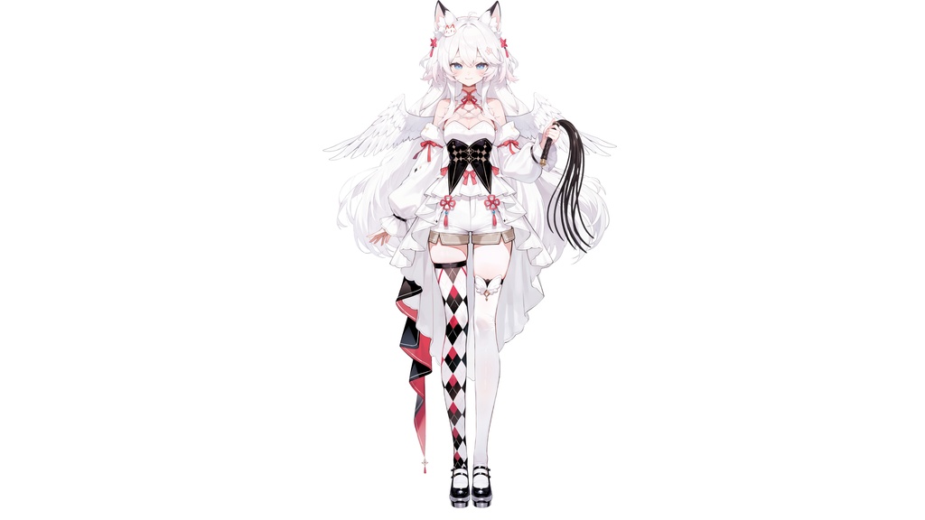 【live2dモデル】白髪の天使の猫耳少女 | White-Haired Angel Cat Girl【VTubeStudio対応】 #vtuber #live2dshowcase