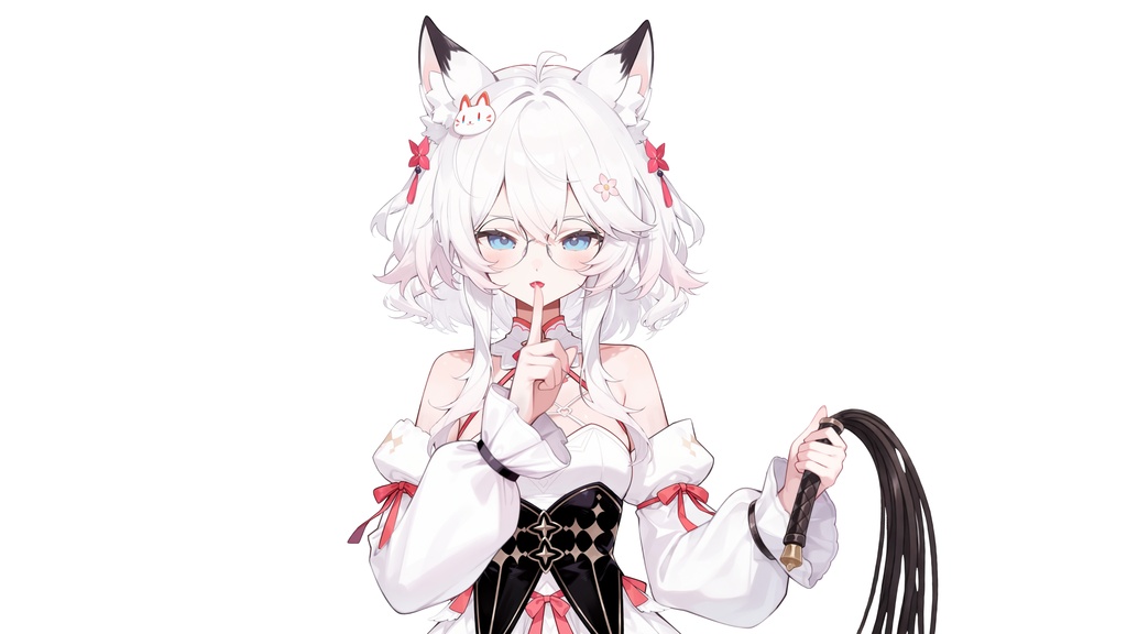 【live2dモデル】白髪の天使の猫耳少女 | White-Haired Angel Cat Girl【VTubeStudio対応】 #vtuber #live2dshowcase