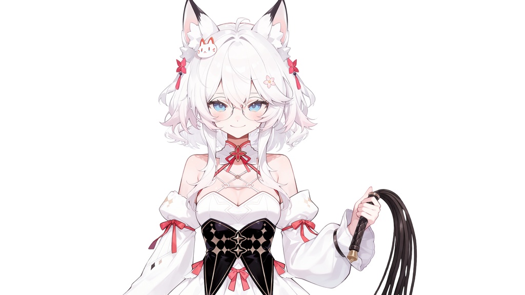 【live2dモデル】白髪の天使の猫耳少女 | White-Haired Angel Cat Girl【VTubeStudio対応】 #vtuber #live2dshowcase