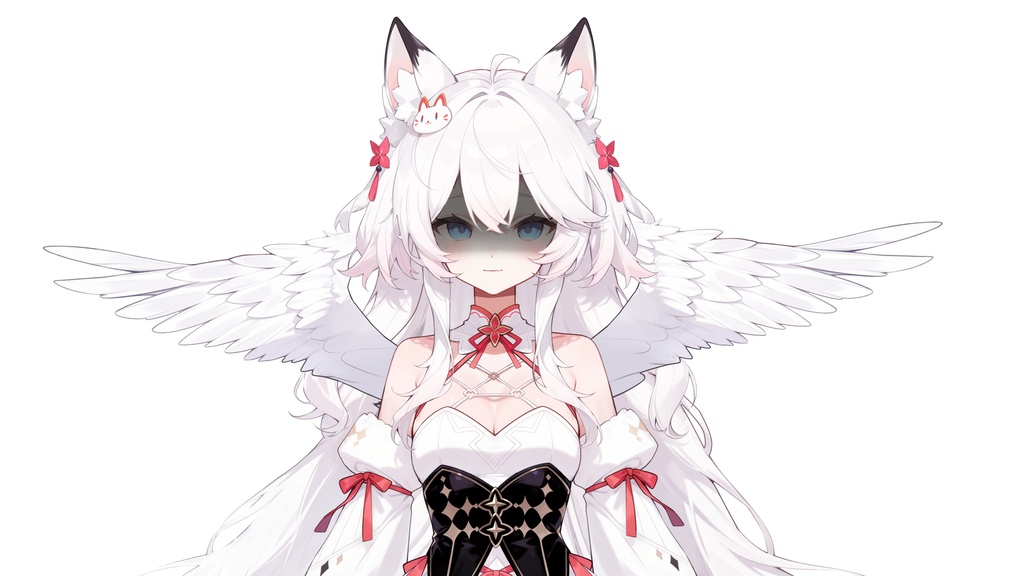 【live2dモデル】白髪の天使の猫耳少女 | White-Haired Angel Cat Girl【VTubeStudio対応】 #vtuber #live2dshowcase