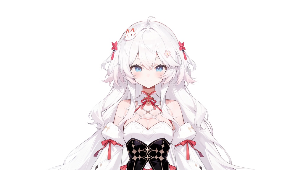 【live2dモデル】白髪の天使の猫耳少女 | White-Haired Angel Cat Girl【VTubeStudio対応】 #vtuber #live2dshowcase