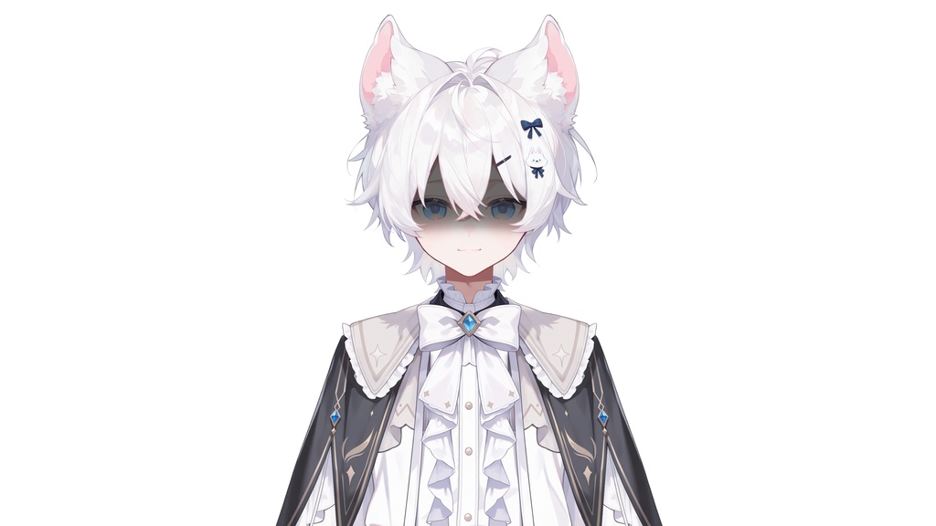 【Live2D汎用モデル】白狼少年・多表情対応・VTube Studio対応 | White Wolf Boy Live2D Model