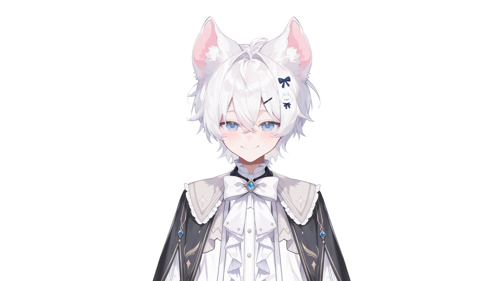 【Live2D汎用モデル】白狼少年・多表情対応・VTube Studio対応 | White Wolf Boy Live2D Model