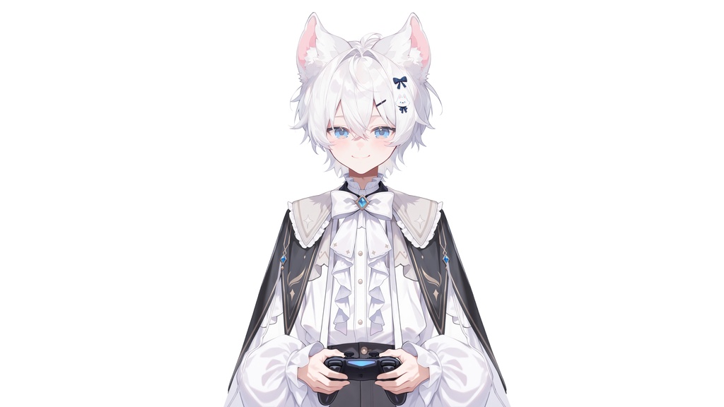 【Live2D汎用モデル】白狼少年・多表情対応・VTube Studio対応 | White Wolf Boy Live2D Model