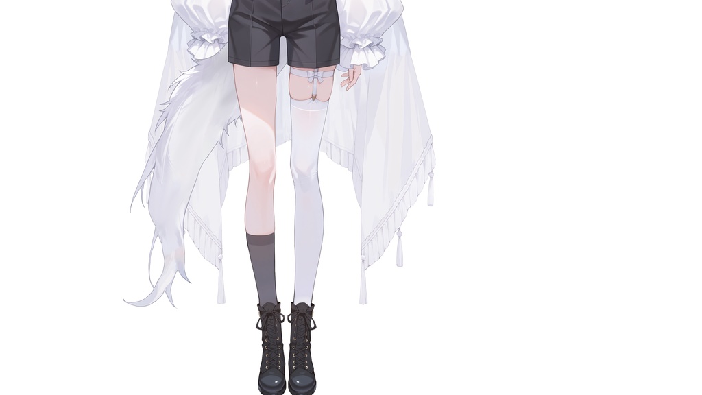 【Live2D汎用モデル】白狼少年・多表情対応・VTube Studio対応 | White Wolf Boy Live2D Model