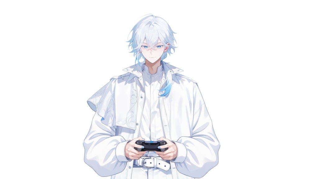 【Live2D汎用モデル】白髪少年・多表情対応・VTube Studio対応 | White-haired VTuber Model