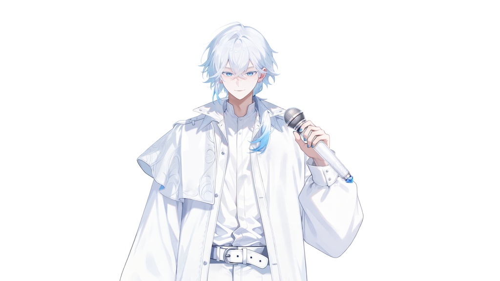【Live2D汎用モデル】白髪少年・多表情対応・VTube Studio対応 | White-haired VTuber Model