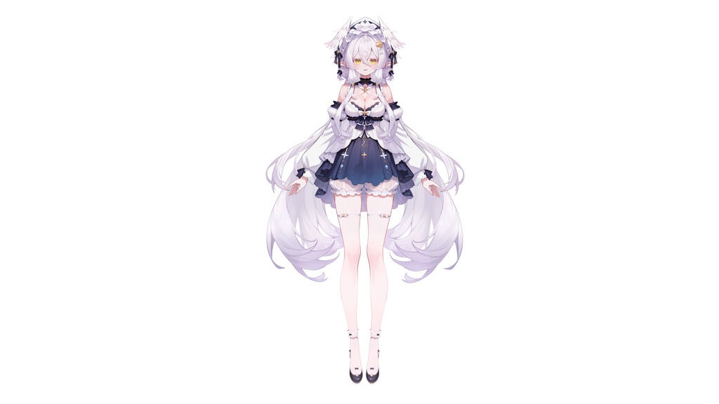 【Live2D汎用モデル】白髪の鳥・多表情対応・VTube Studio対応 | White-Haired Bird Spirit Live2D Model