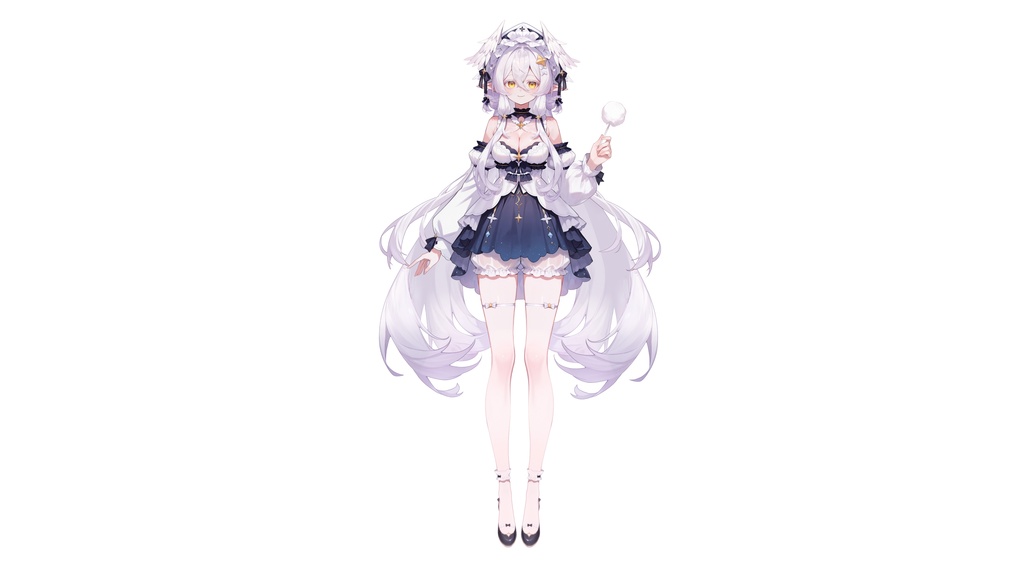 【Live2D汎用モデル】白髪の鳥・多表情対応・VTube Studio対応 | White-Haired Bird Spirit Live2D Model