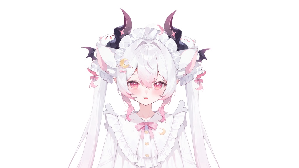 【Live2D汎用モデル】眠眠・小悪魔ガール・多表情対応・VTube Studio対応 | Soft Sleepy Demon Girl Live2D Model