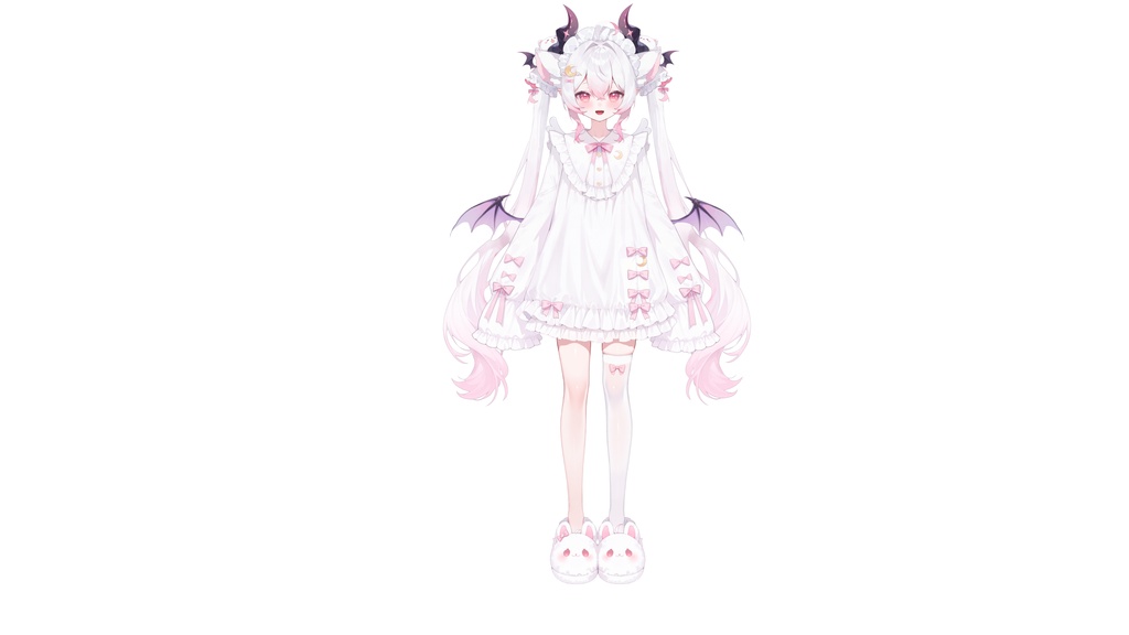 【Live2D汎用モデル】眠眠・小悪魔ガール・多表情対応・VTube Studio対応 | Soft Sleepy Demon Girl Live2D Model