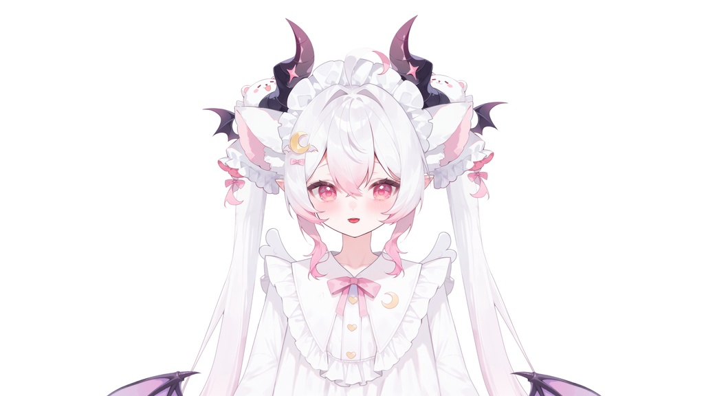 【Live2D汎用モデル】眠眠・小悪魔ガール・多表情対応・VTube Studio対応 | Soft Sleepy Demon Girl Live2D Model