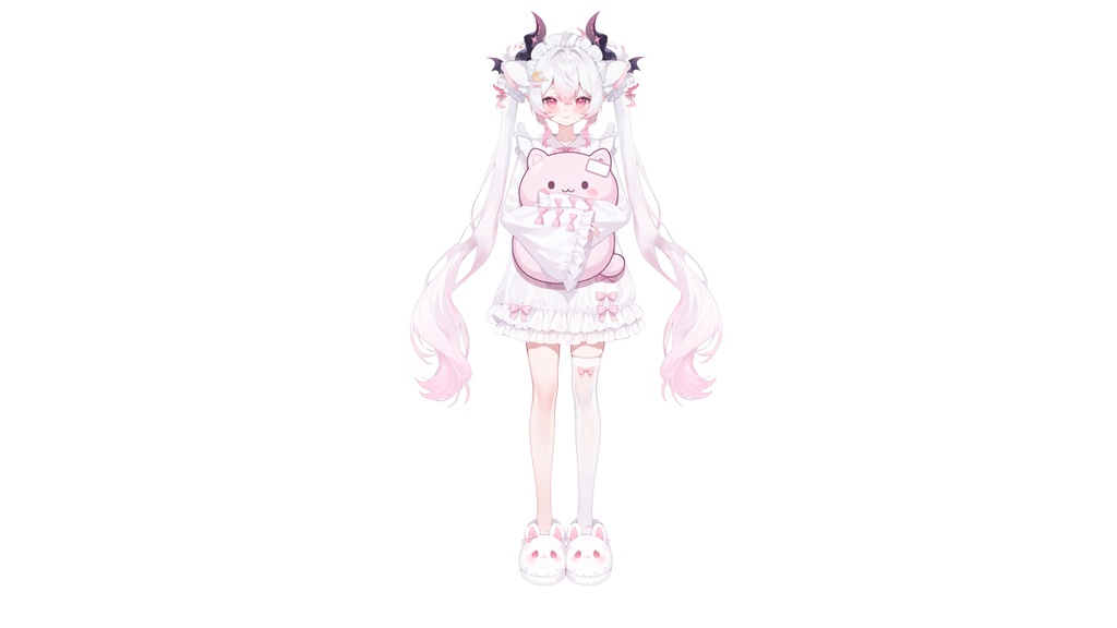 【Live2D汎用モデル】眠眠・小悪魔ガール・多表情対応・VTube Studio対応 | Soft Sleepy Demon Girl Live2D Model