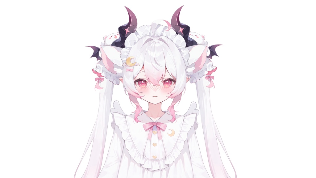 【Live2D汎用モデル】眠眠・小悪魔ガール・多表情対応・VTube Studio対応 | Soft Sleepy Demon Girl Live2D Model