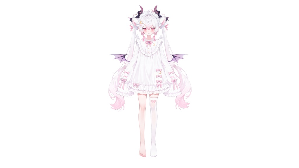 【Live2D汎用モデル】眠眠・小悪魔ガール・多表情対応・VTube Studio対応 | Soft Sleepy Demon Girl Live2D Model
