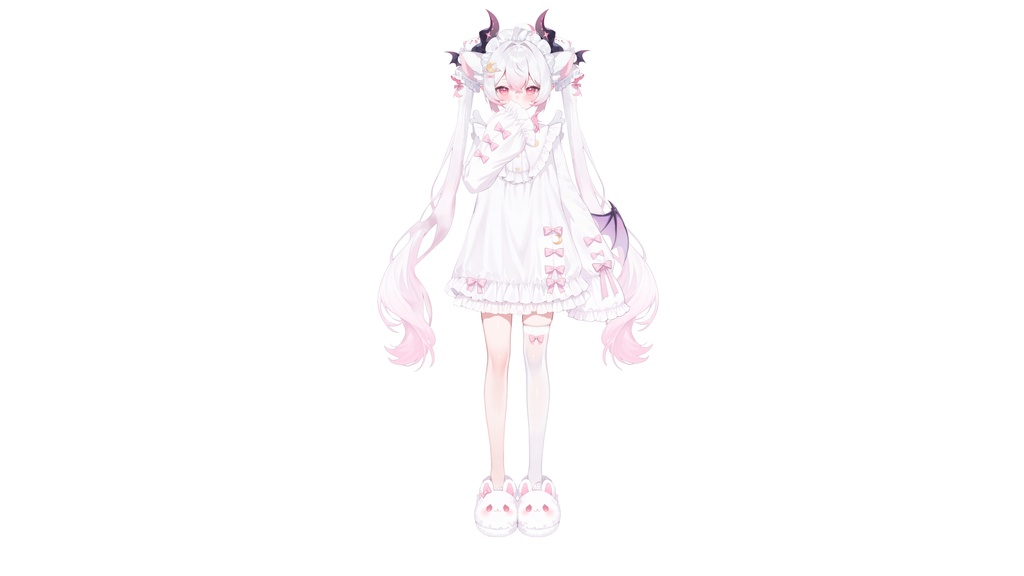 【Live2D汎用モデル】眠眠・小悪魔ガール・多表情対応・VTube Studio対応 | Soft Sleepy Demon Girl Live2D Model